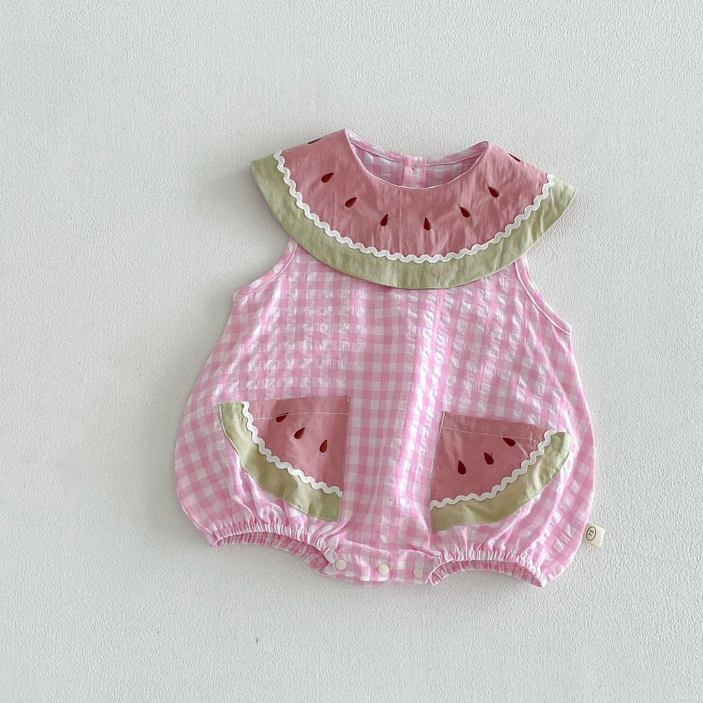 Watermelon Plaid Dress