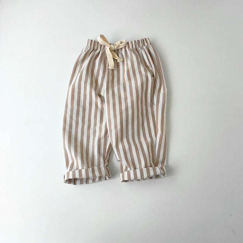 Linen Stripe Shorts