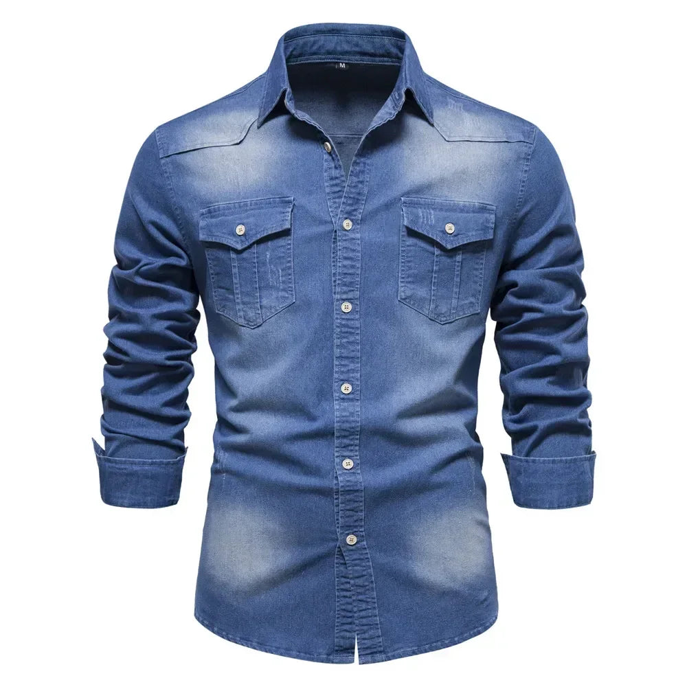 RivetFlex Denim Shirt