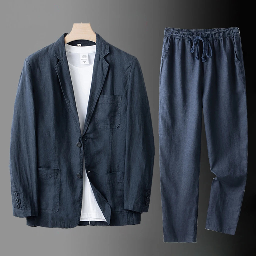 Linen Blazer Set