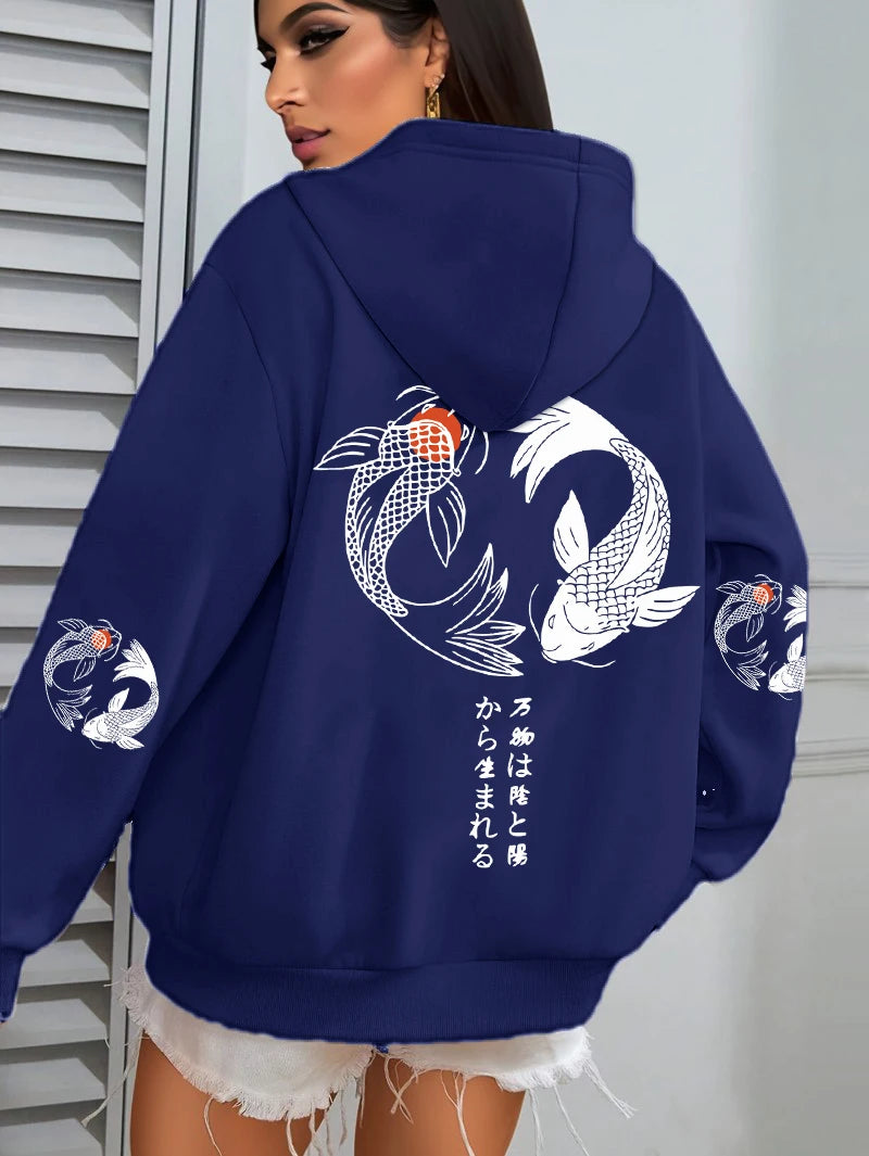 Koi Graphic Hoodie