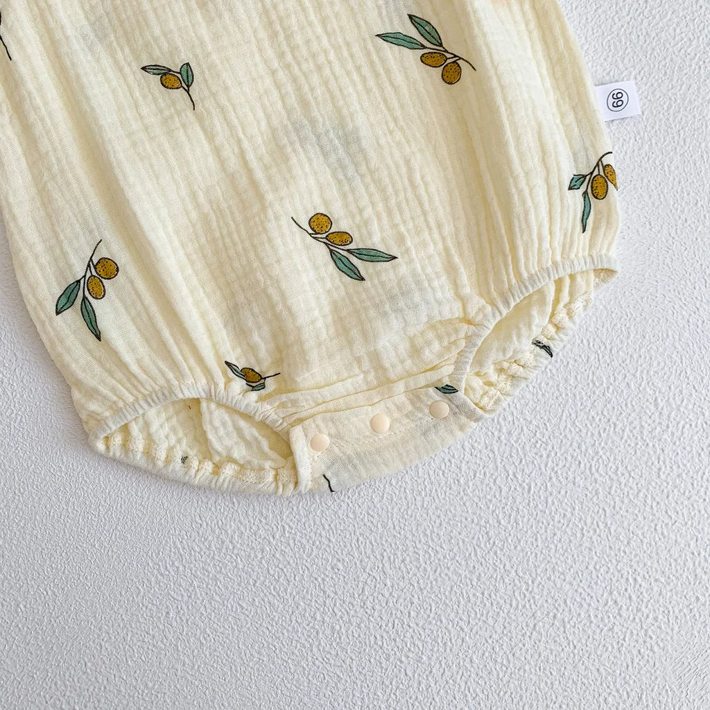 Wrinkle Cotton Romper