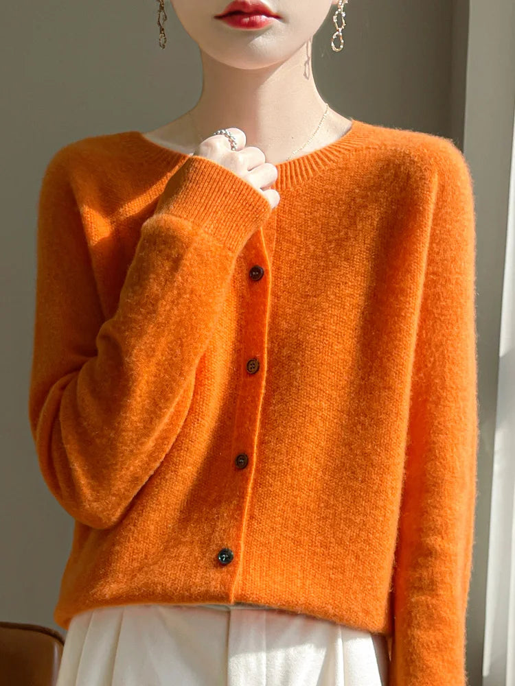 Relaxed Wool Cardigan