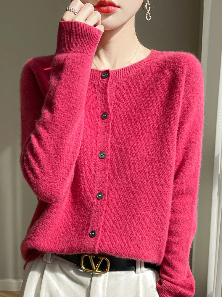 Relaxed Wool Cardigan