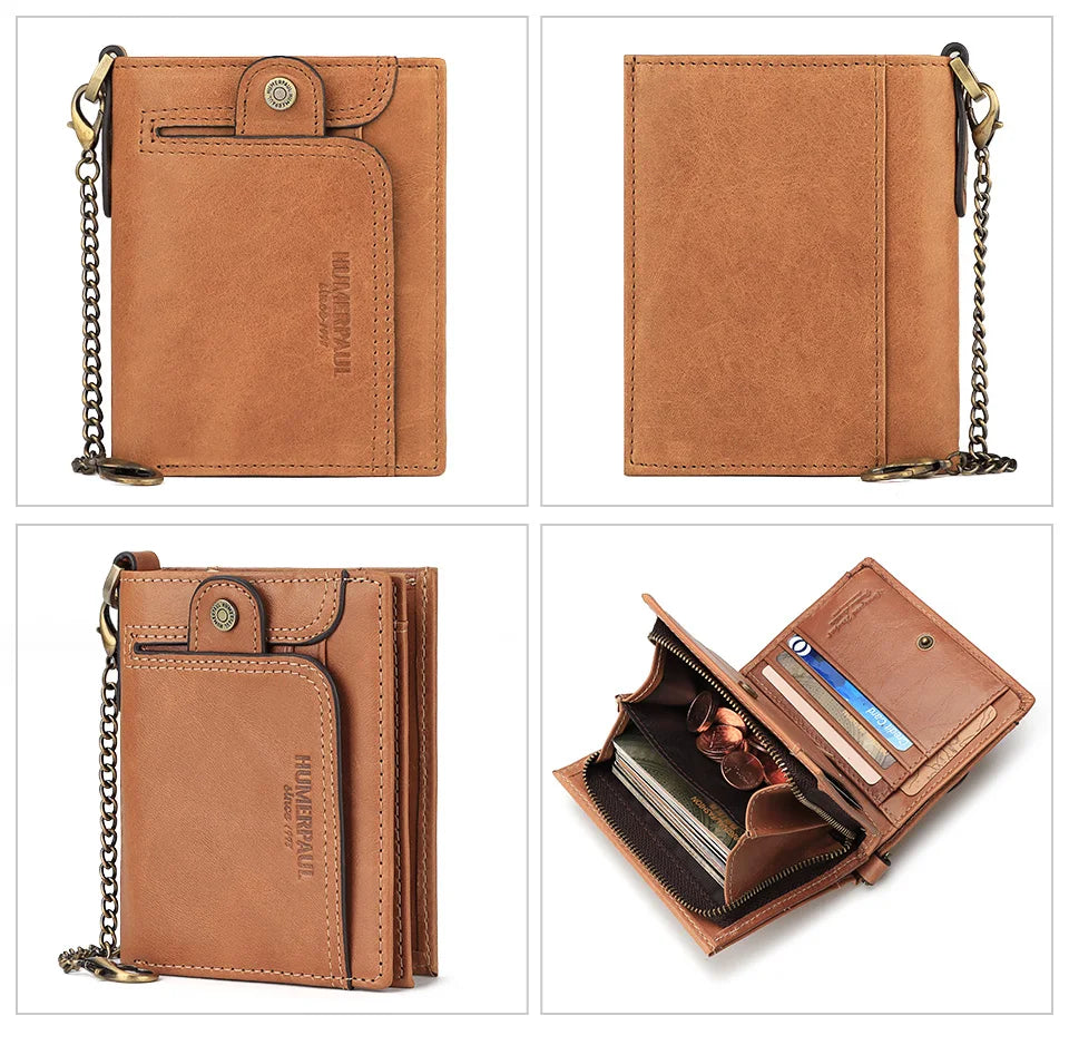 Leather Chain Wallet