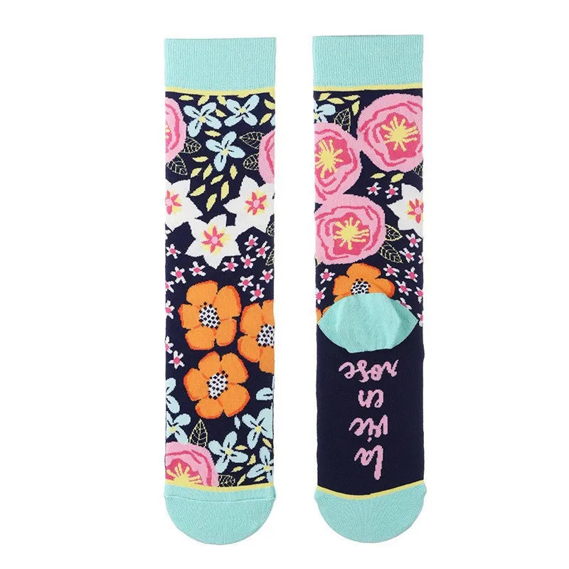 Nature Print Socks