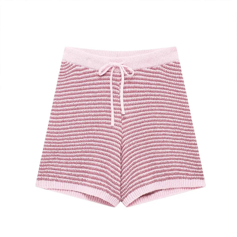 Striped Short Set