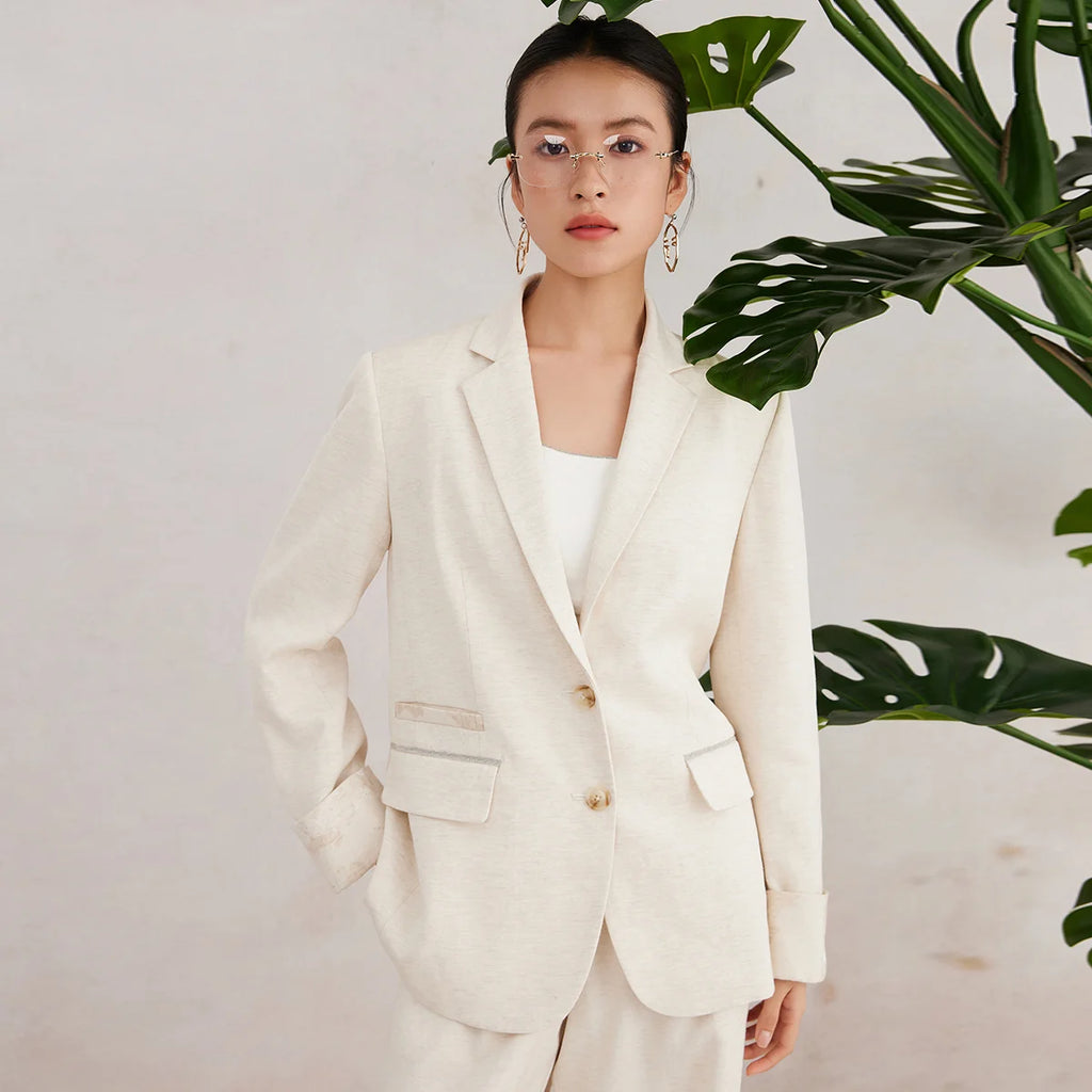 Linen Tailored Blazer