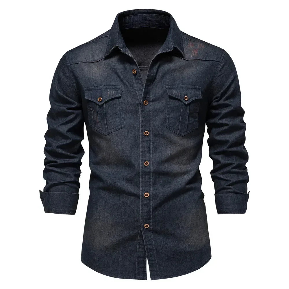 RivetFlex Denim Shirt