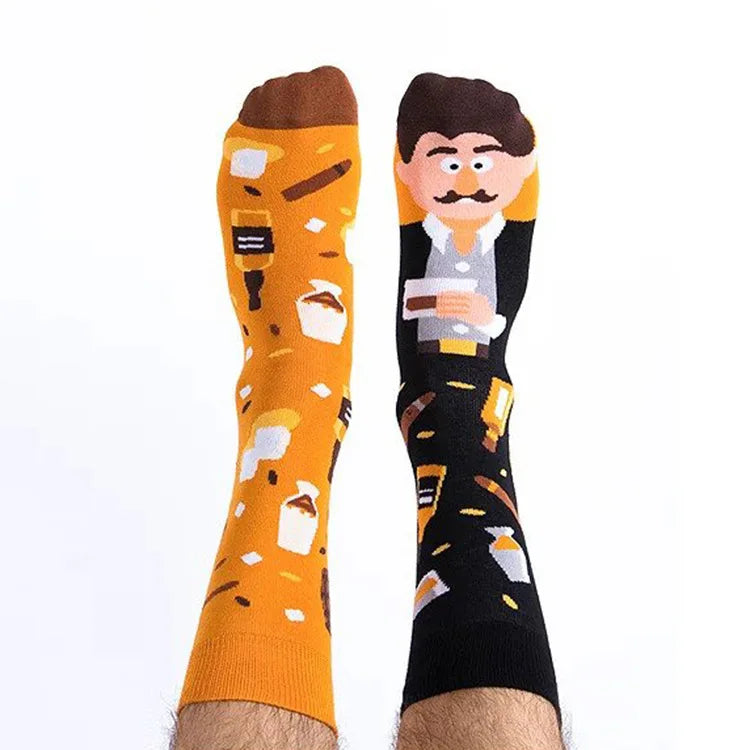 Nature Print Socks