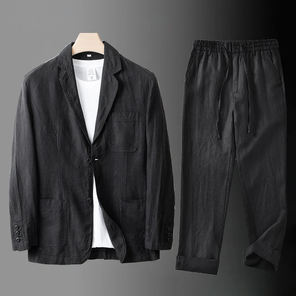 Linen Blazer Set