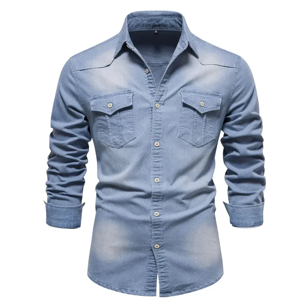 RivetFlex Denim Shirt