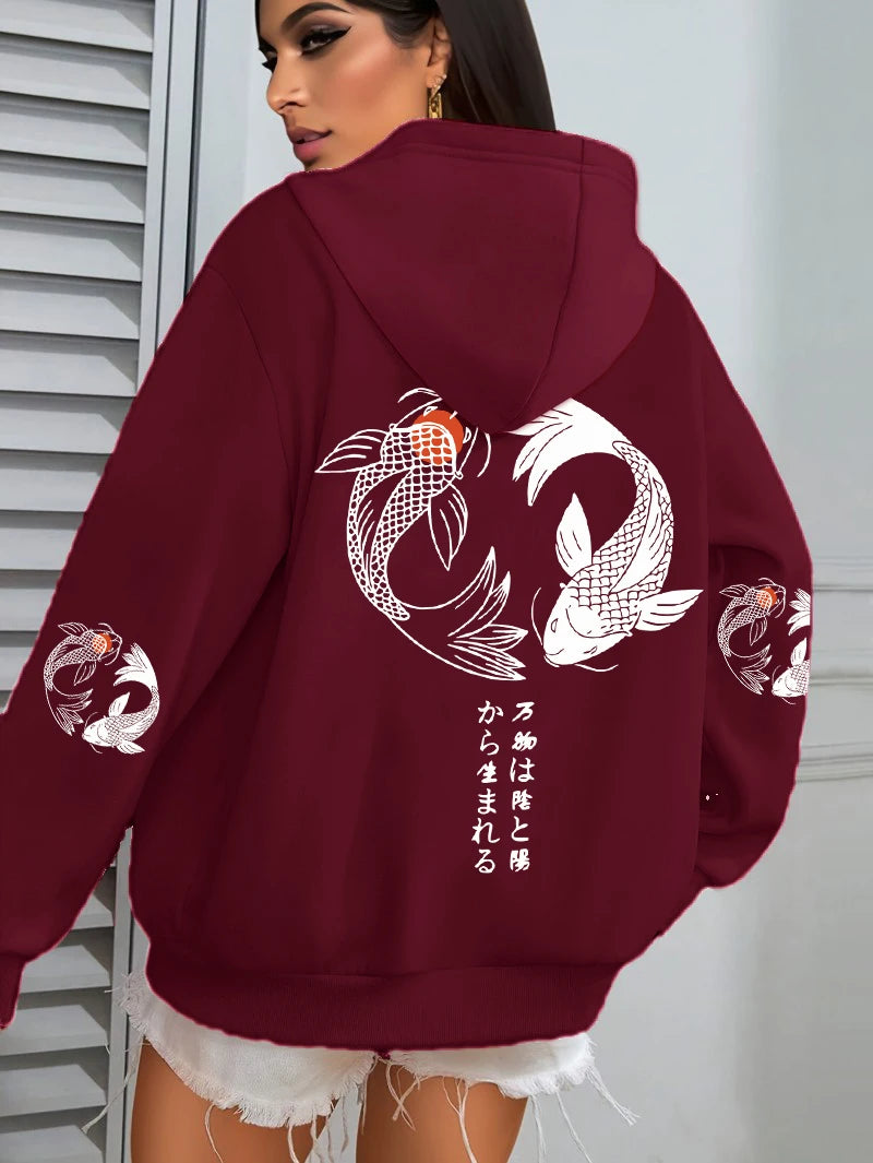 Koi Graphic Hoodie