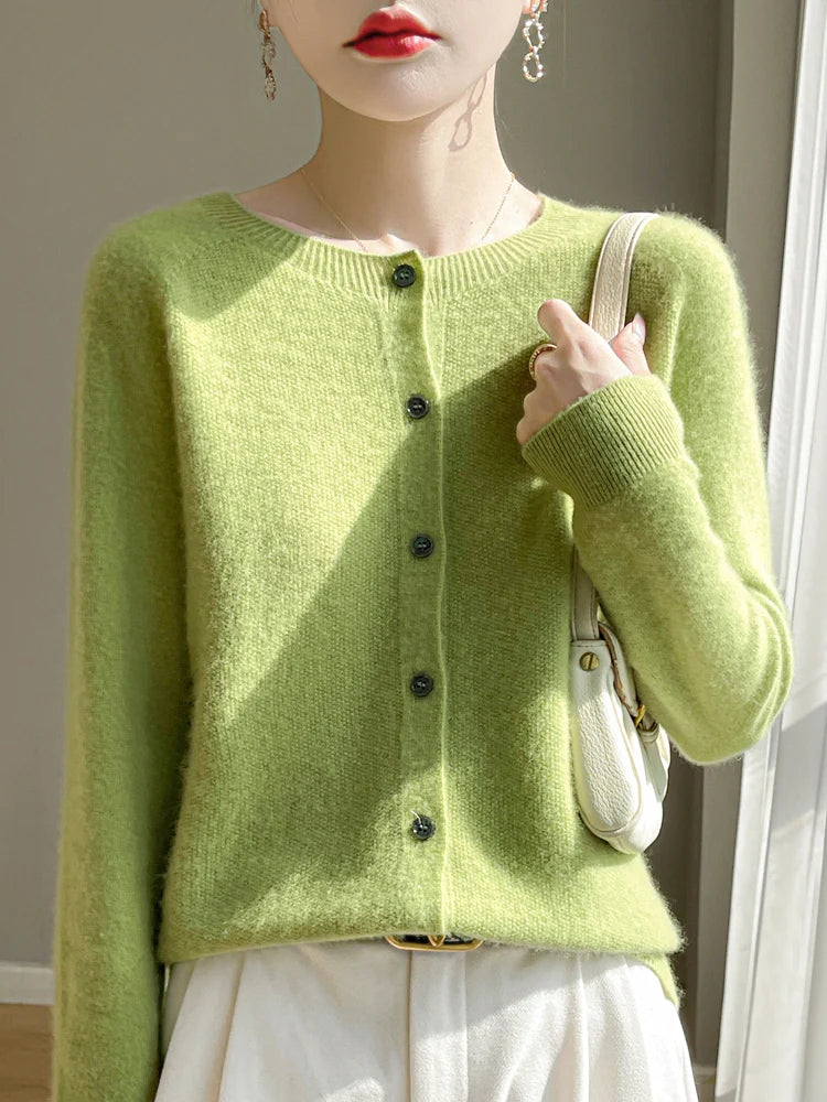Relaxed Wool Cardigan