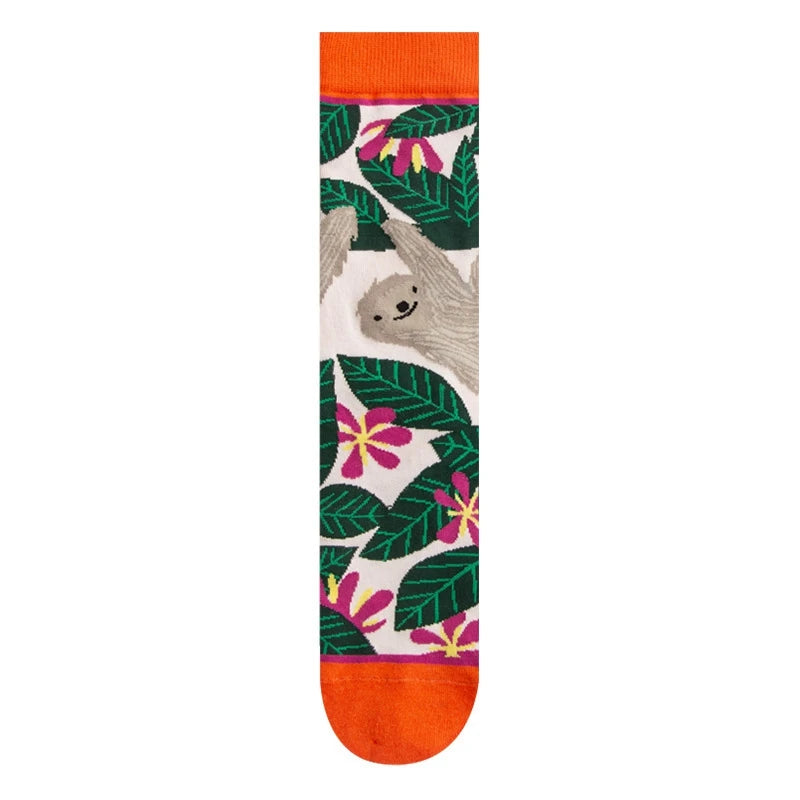 Nature Print Socks