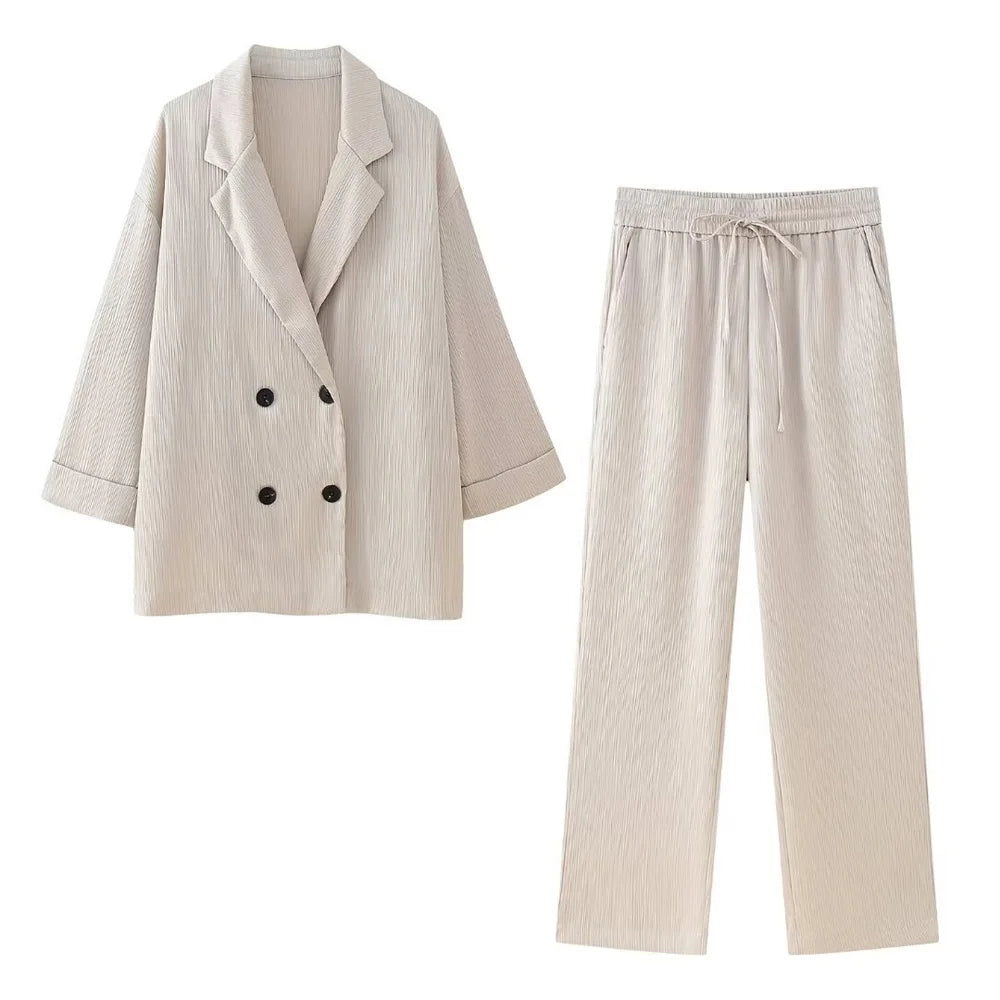 Wrinkle Suit Set