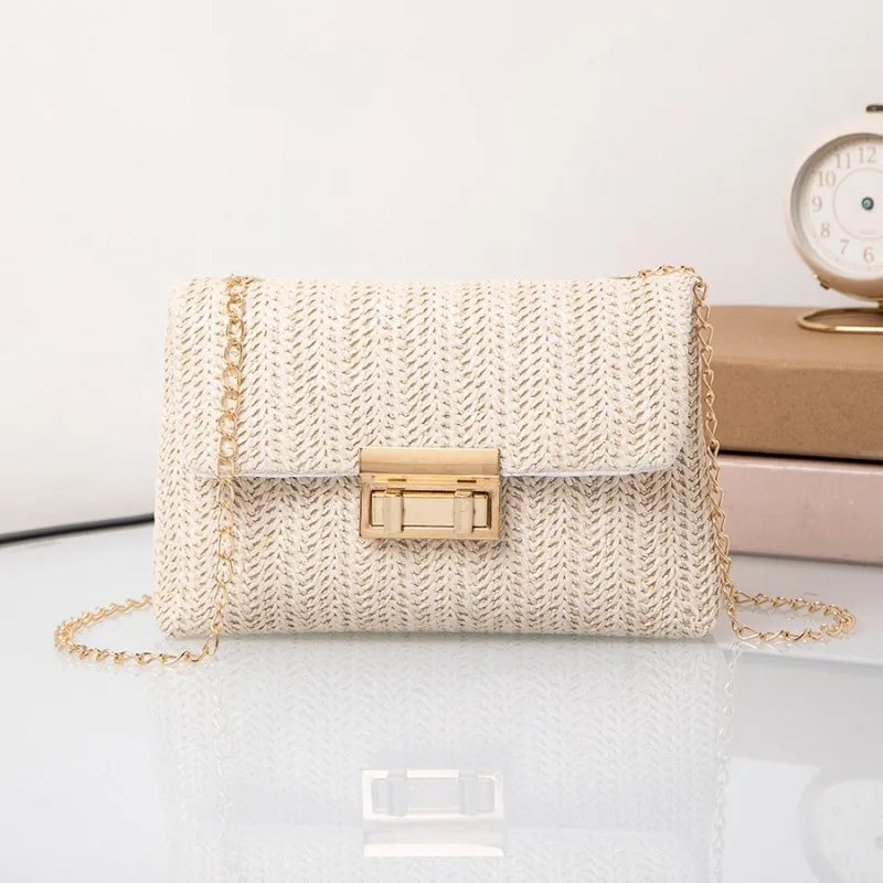 Straw Chain Bag