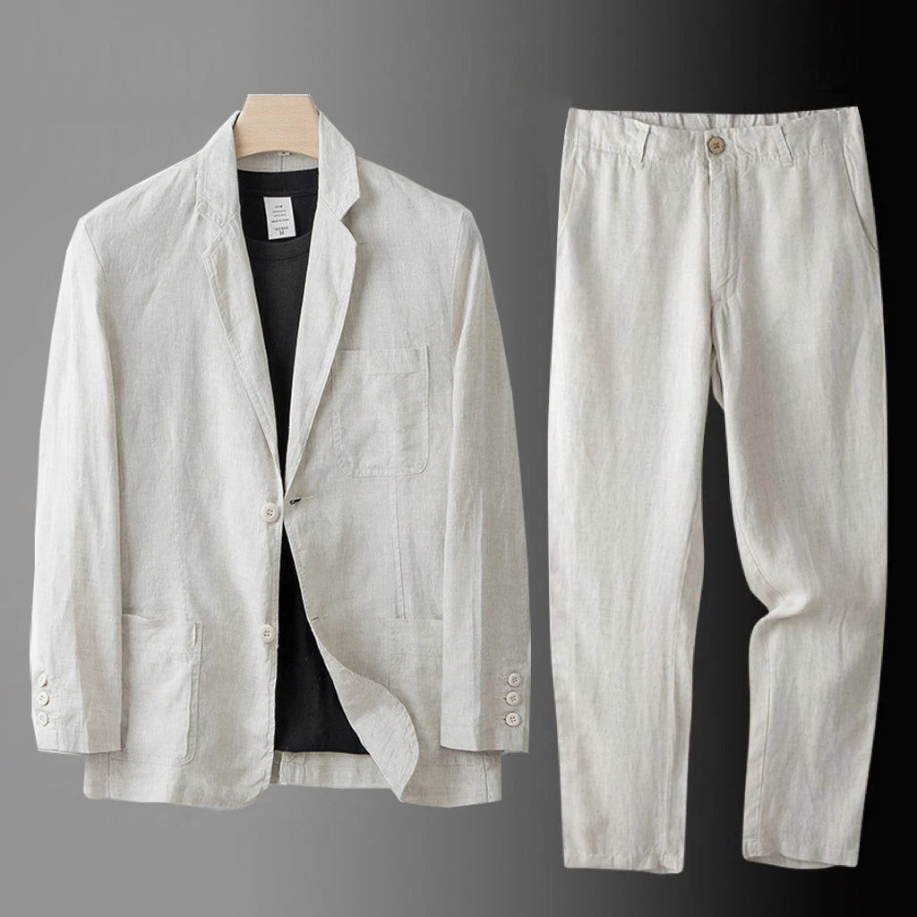Linen Blazer Set