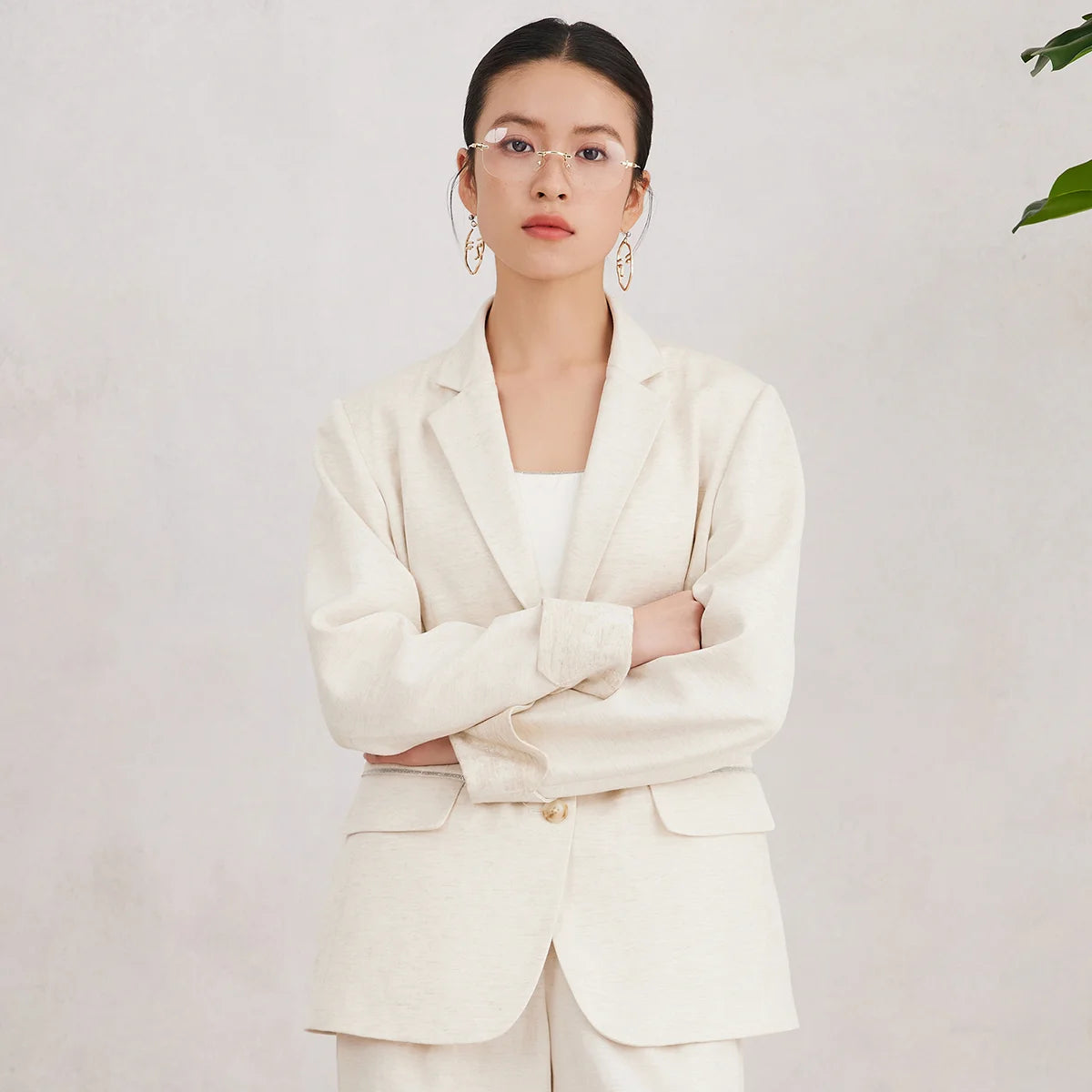 Linen Tailored Blazer
