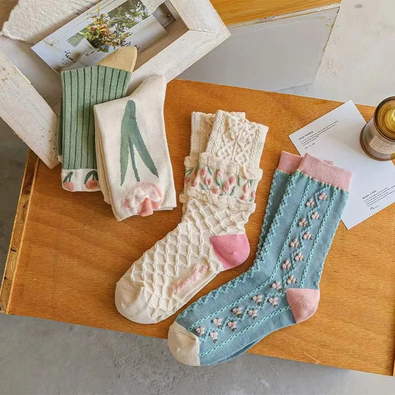 Art Flower Socks