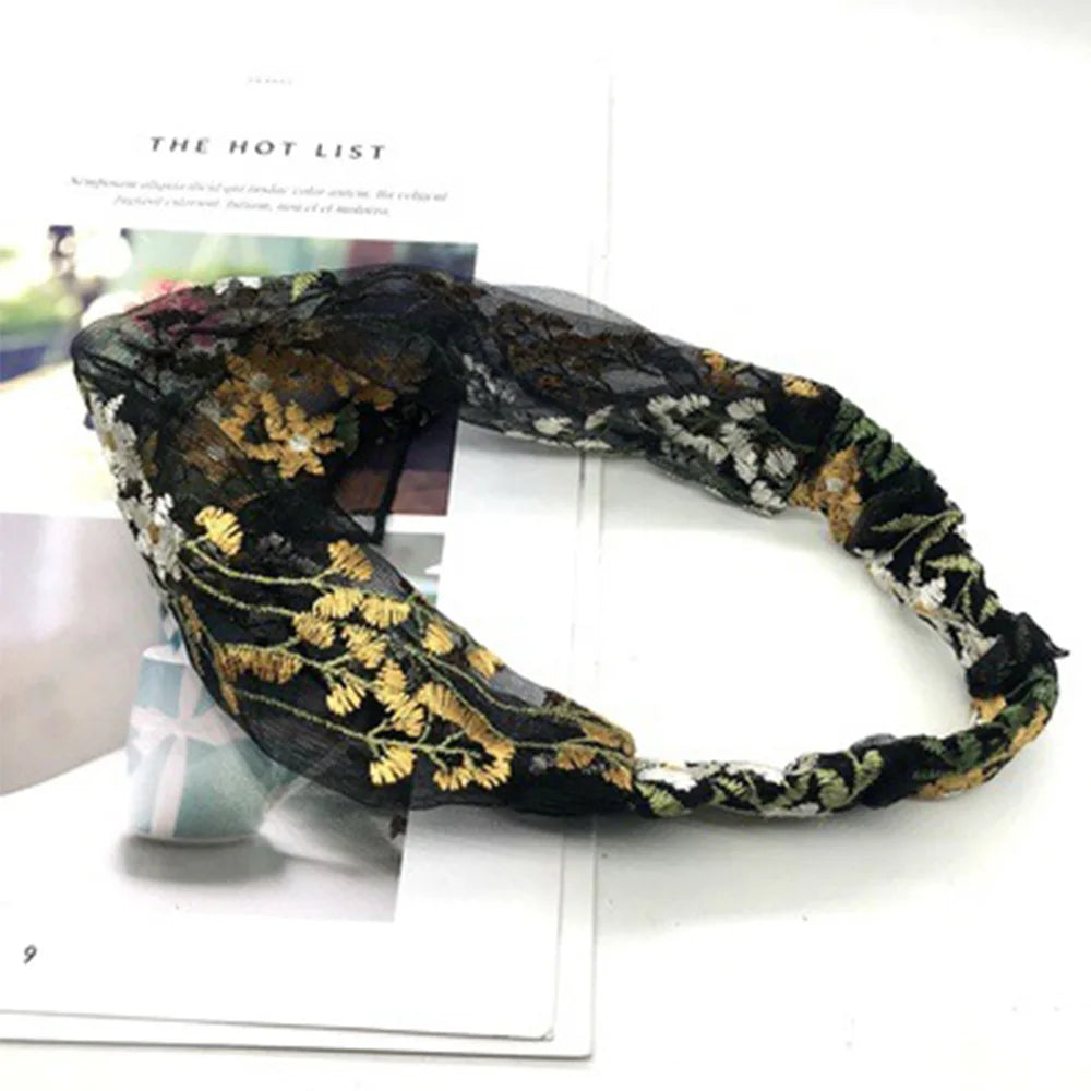 Floral Knit Headband