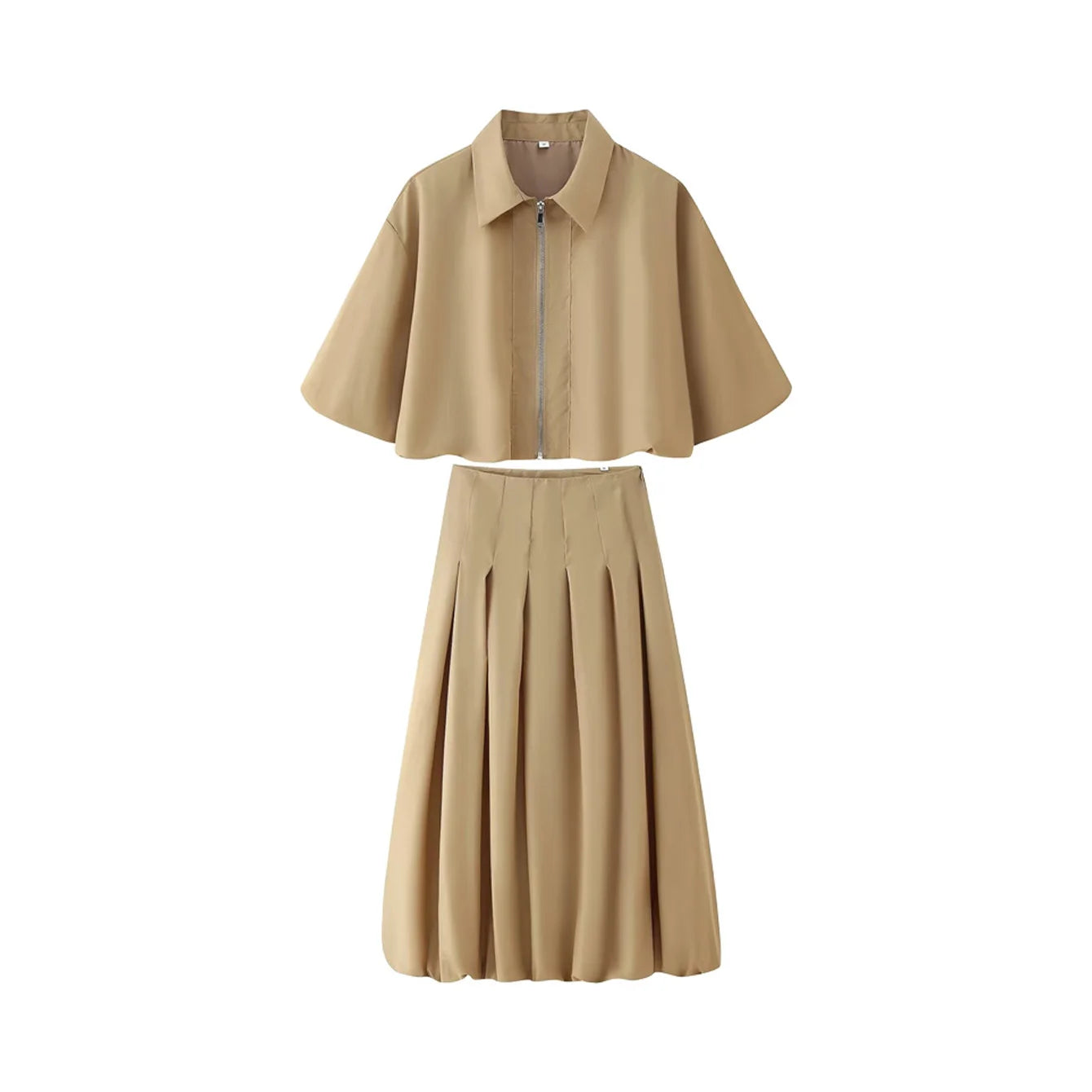 Pleated Skirt Set